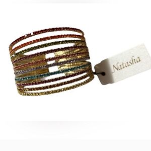Natasha Vibrant Multicolor Crystal Bracelet